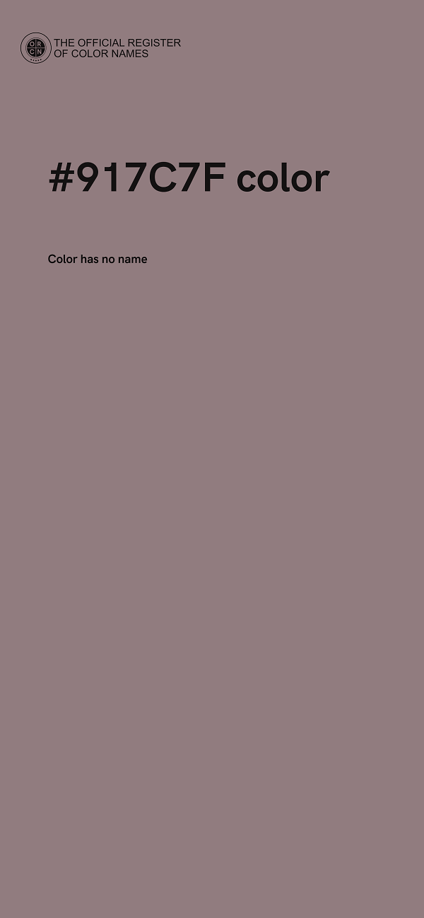 #917C7F color image