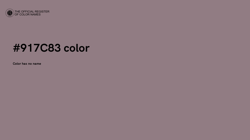 #917C83 color image