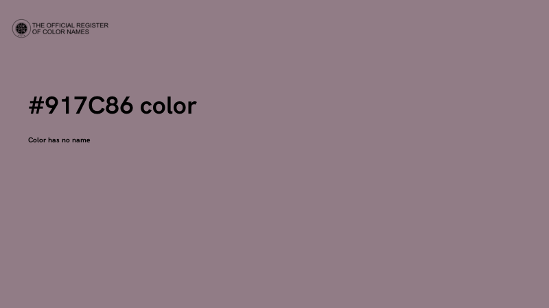 #917C86 color image
