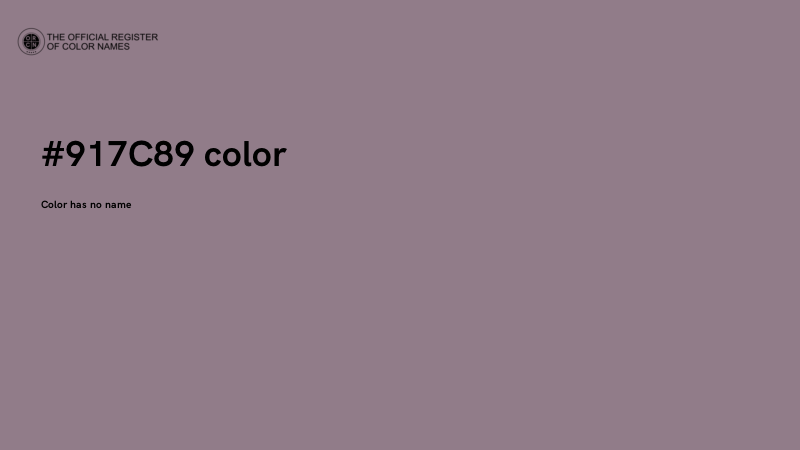 #917C89 color image