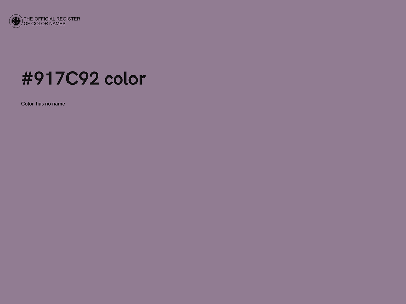 #917C92 color image