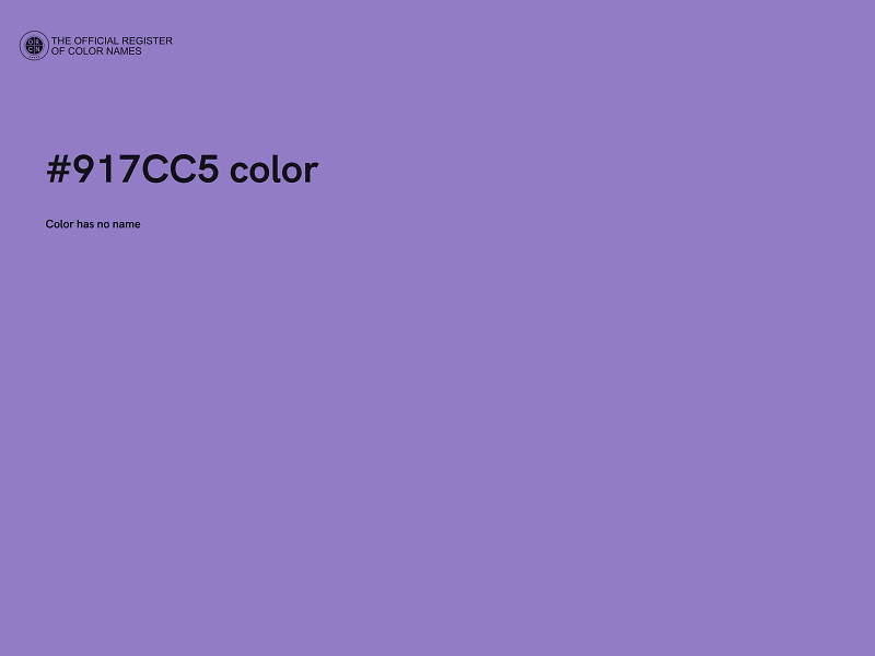 #917CC5 color image