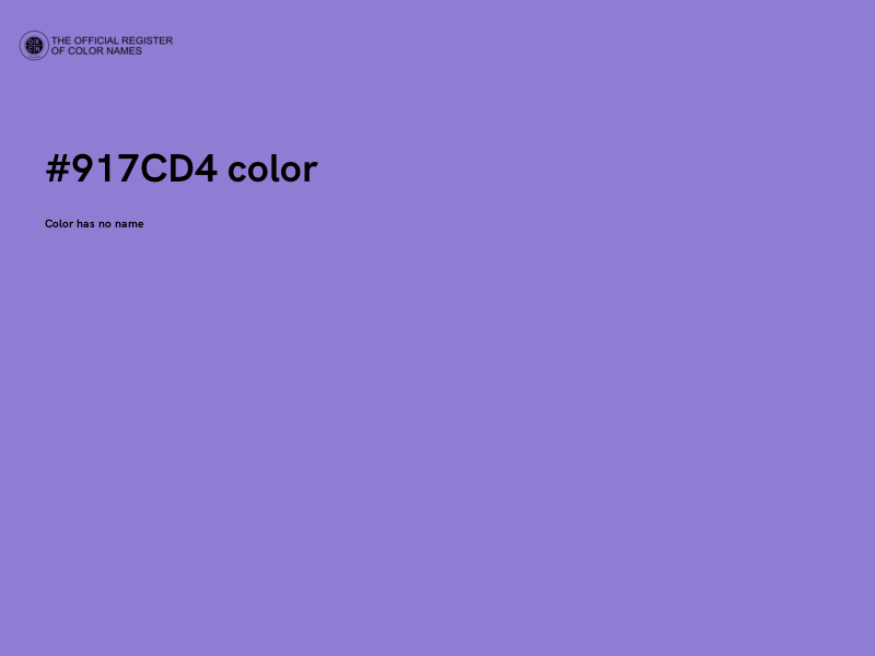 #917CD4 color image