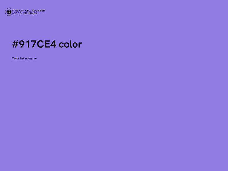 #917CE4 color image