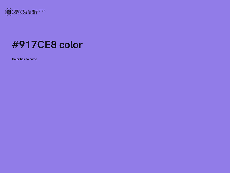 #917CE8 color image