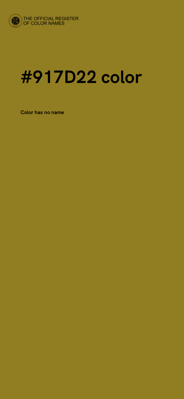 #917D22 color image