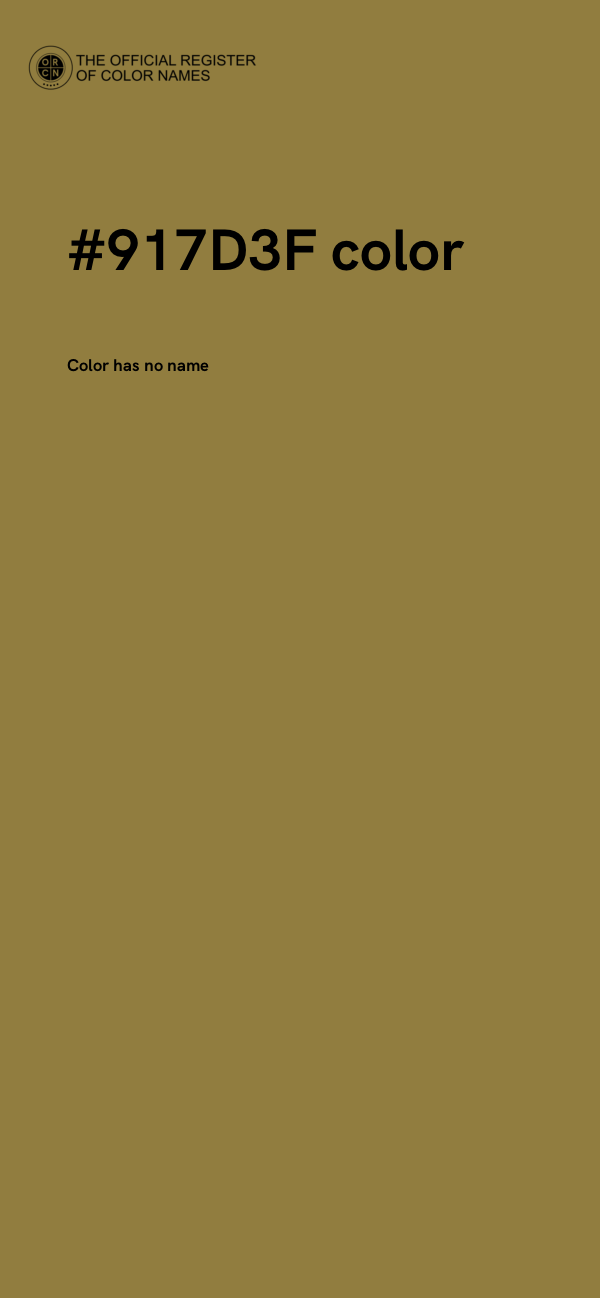 #917D3F color image