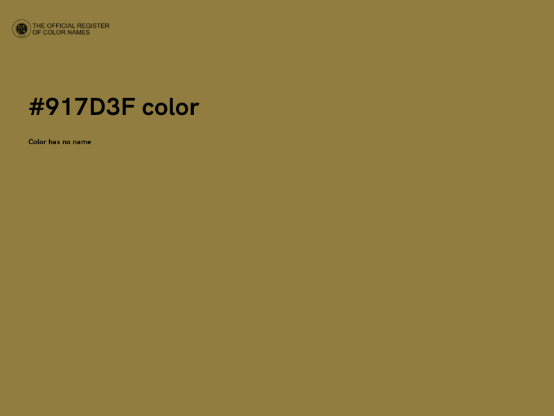 #917D3F color image