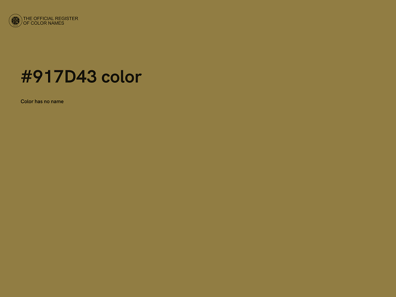 #917D43 color image