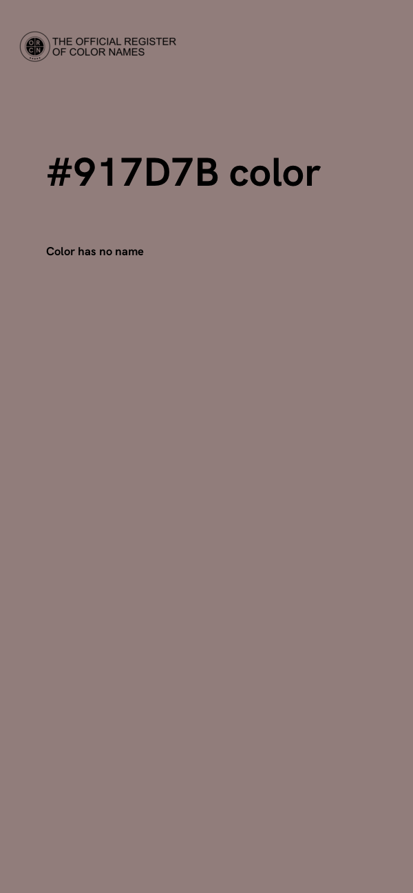 #917D7B color image