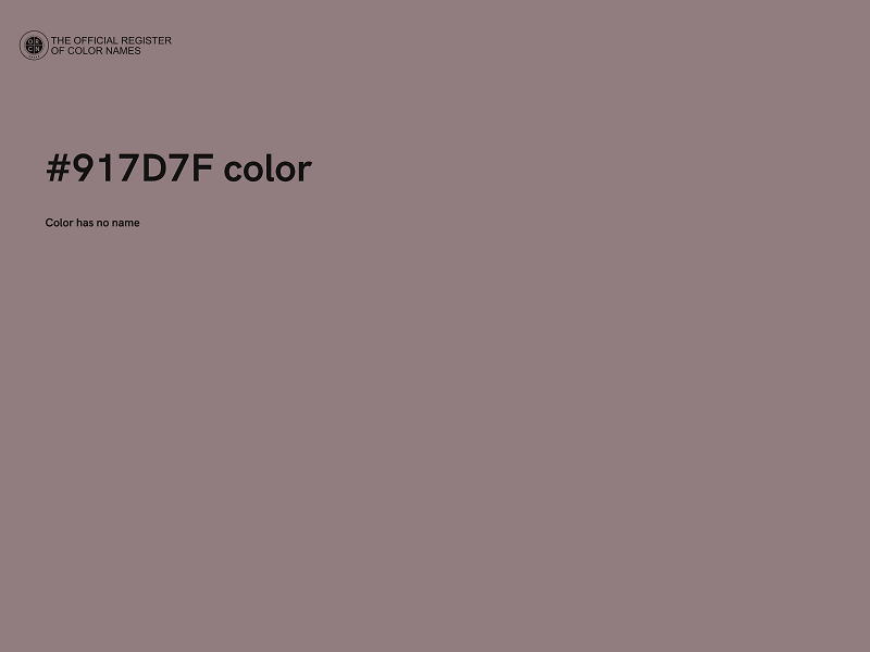 #917D7F color image