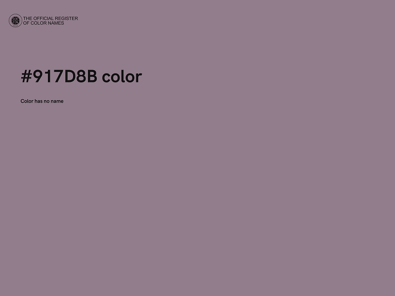 #917D8B color image