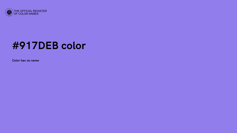 #917DEB color image