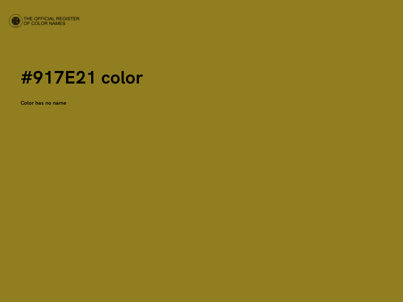 #917E21 color image