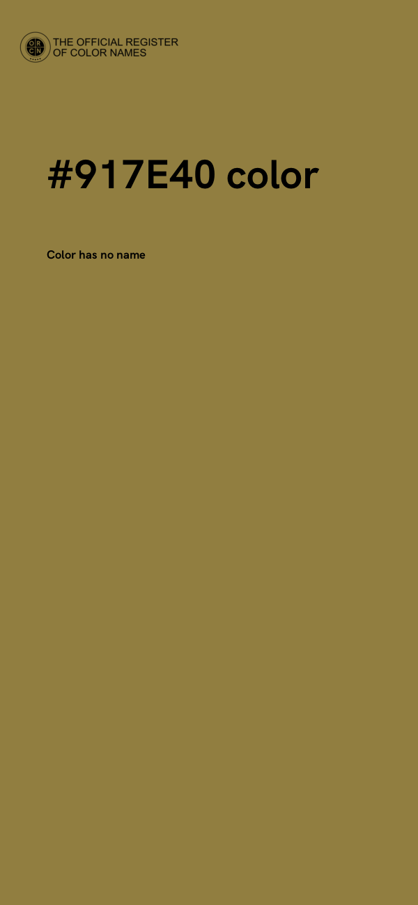 #917E40 color image