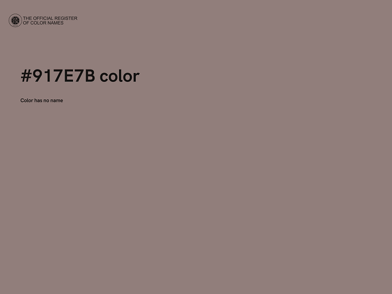 #917E7B color image