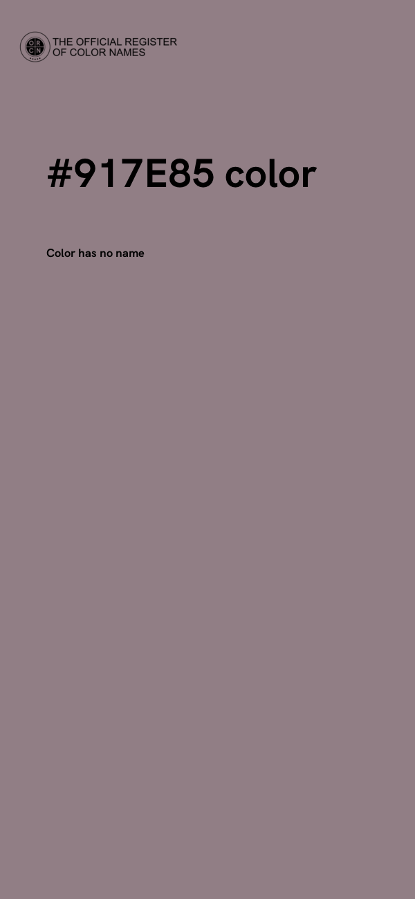 #917E85 color image