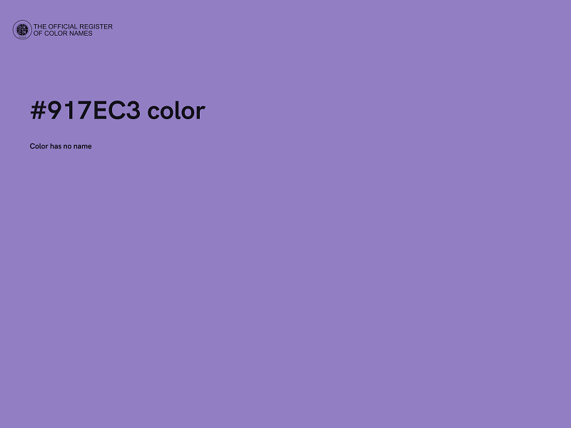 #917EC3 color image