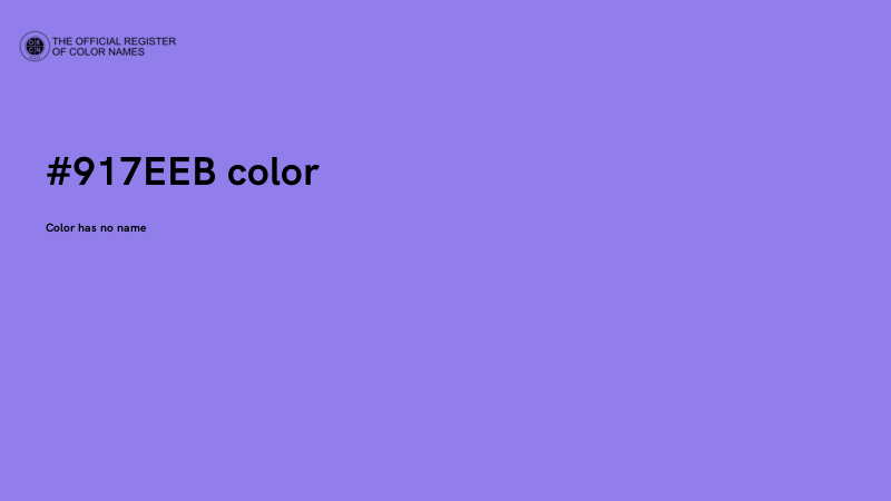 #917EEB color image