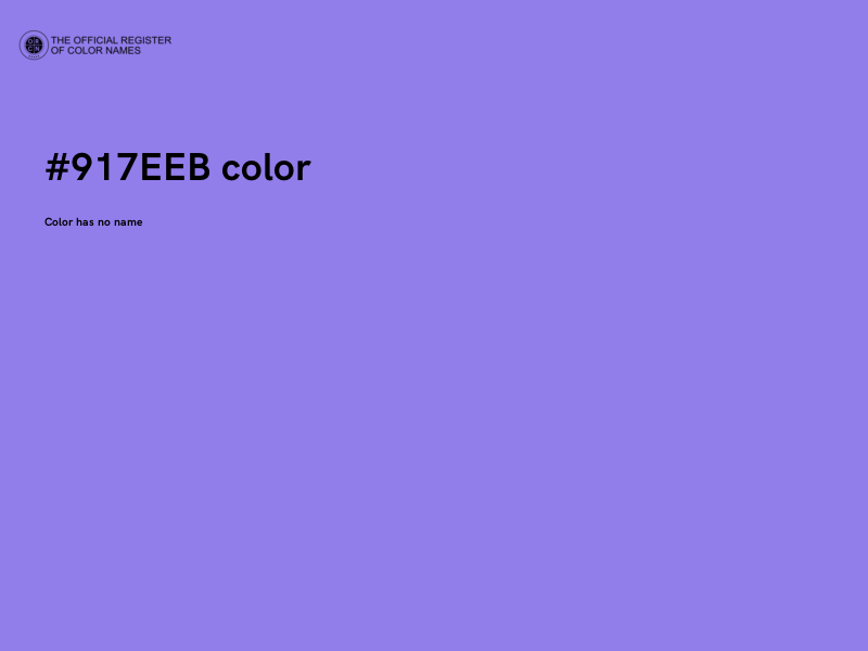 #917EEB color image