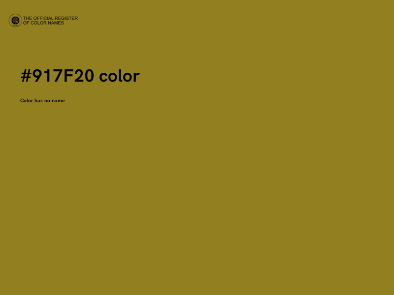 #917F20 color image