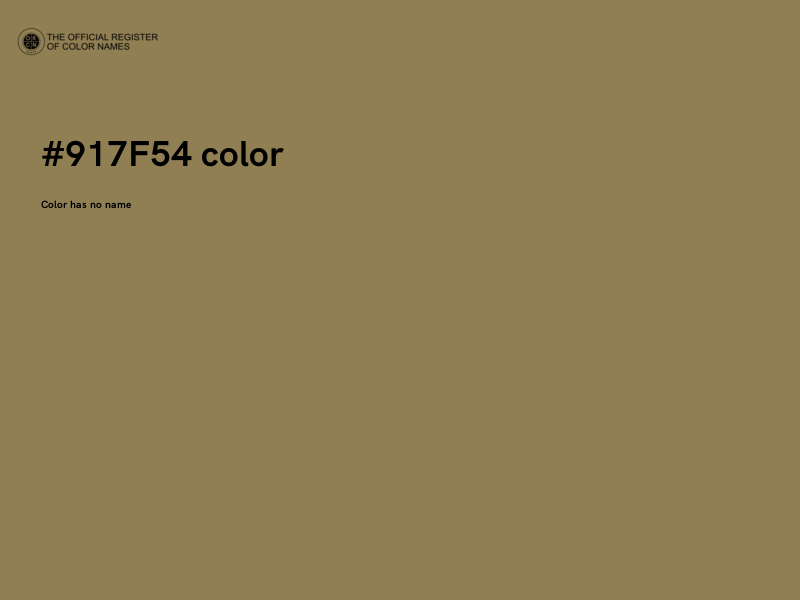 #917F54 color image