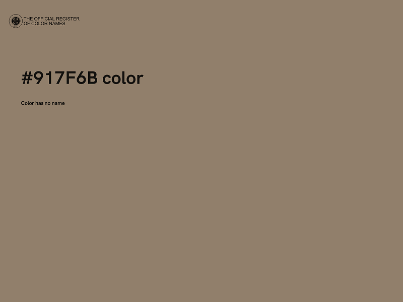#917F6B color image