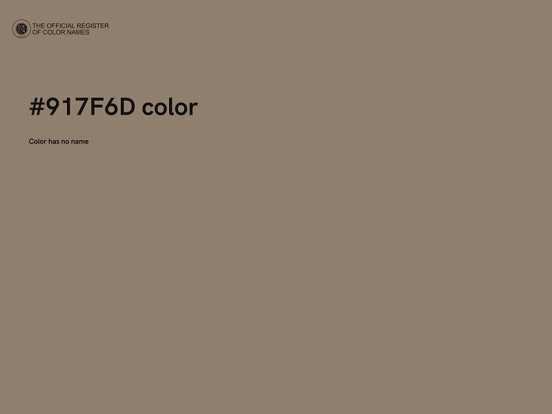 #917F6D color image