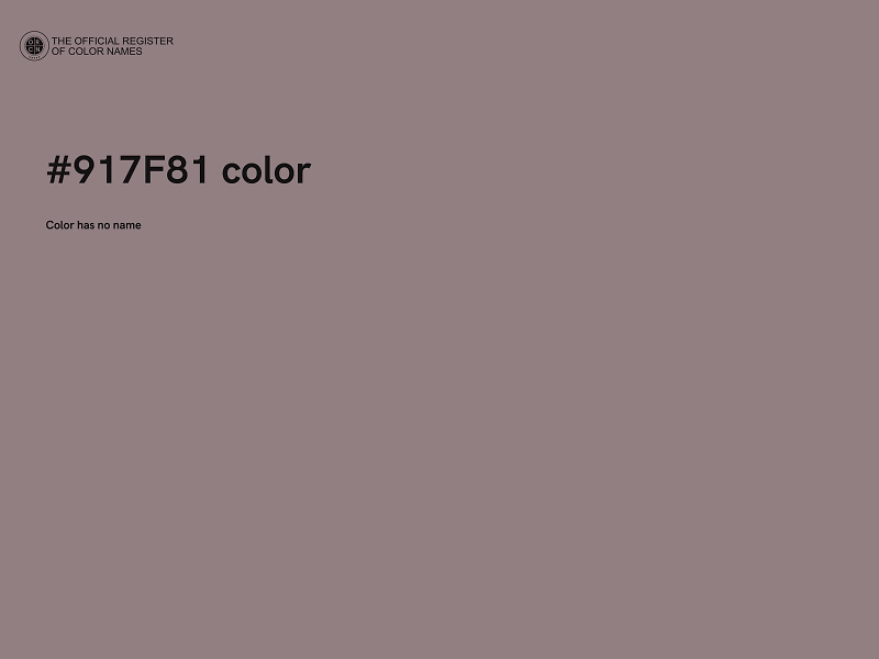 #917F81 color image