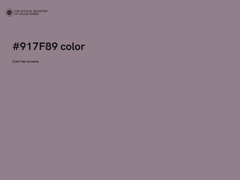 #917F89 color image