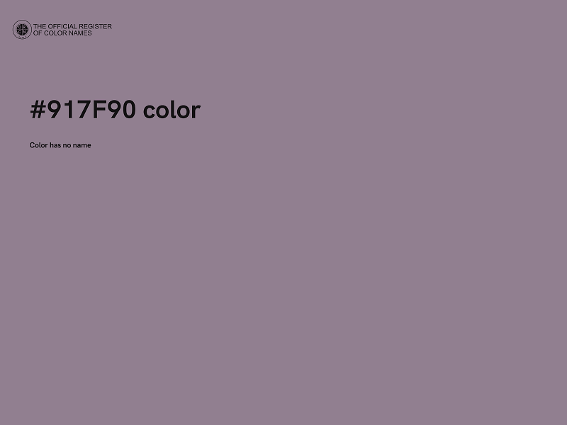 #917F90 color image