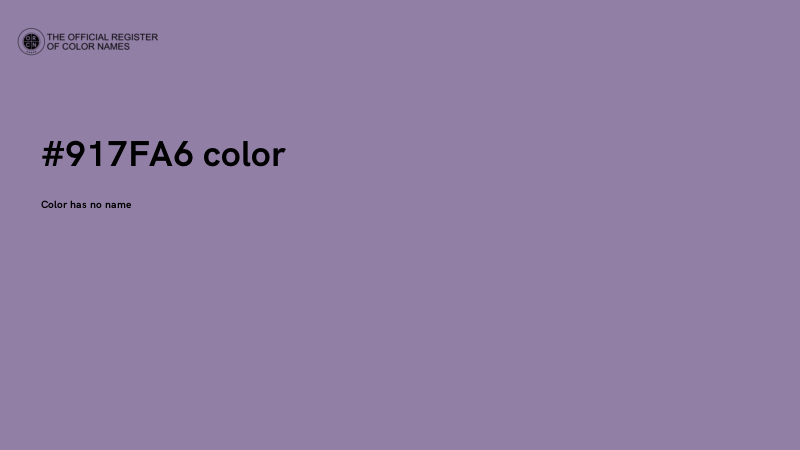 #917FA6 color image