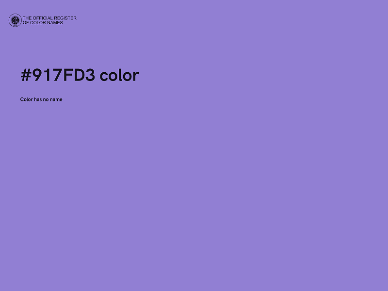 #917FD3 color image