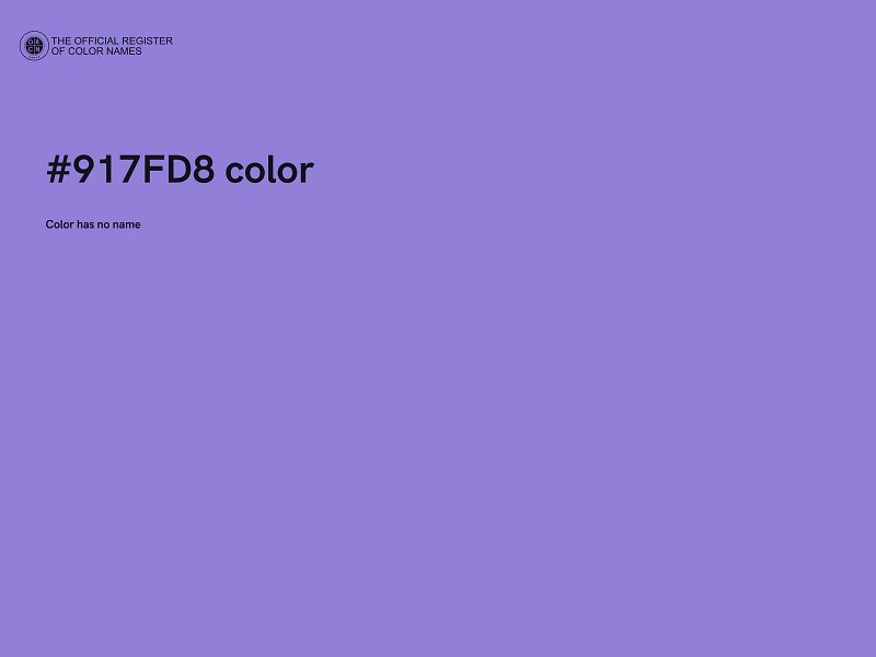 #917FD8 color image