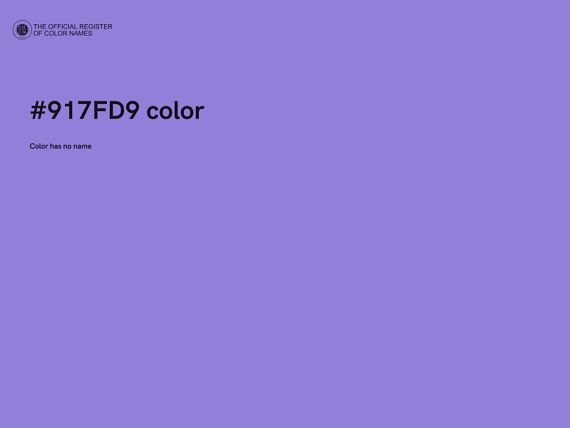 #917FD9 color image