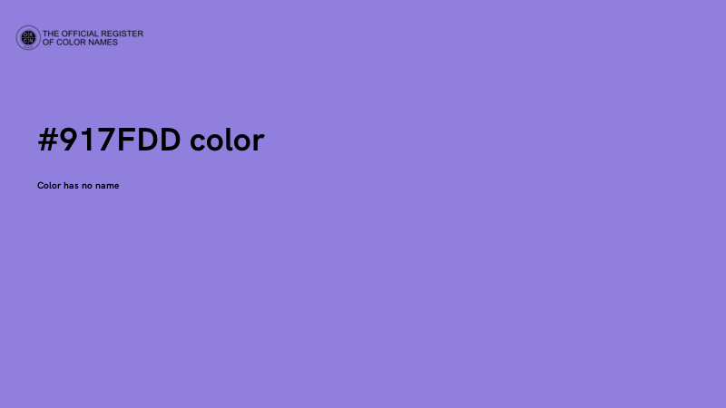 #917FDD color image