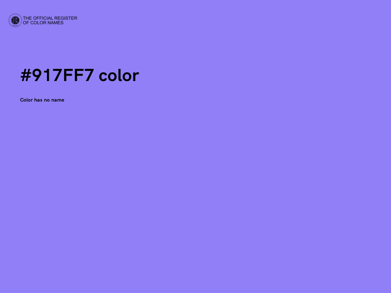 #917FF7 color image