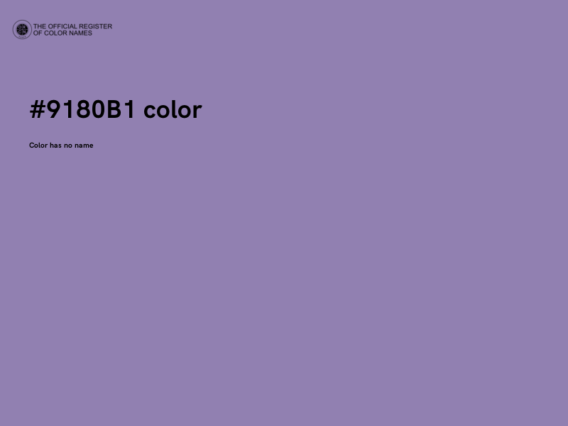 #9180B1 color image