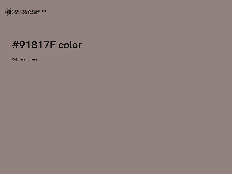 #91817F color image