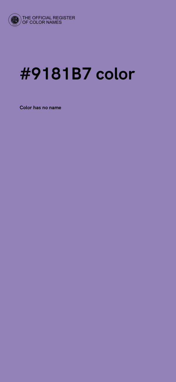 #9181B7 color image