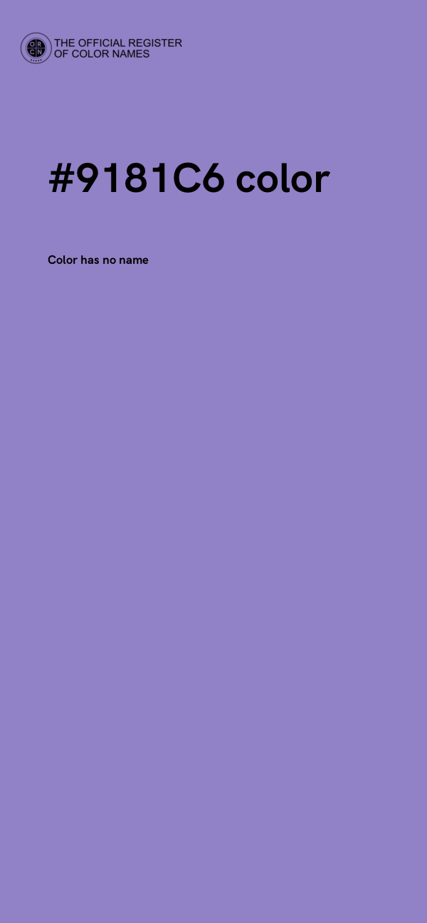 #9181C6 color image