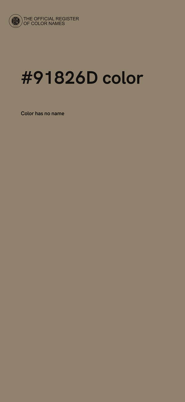 #91826D color image