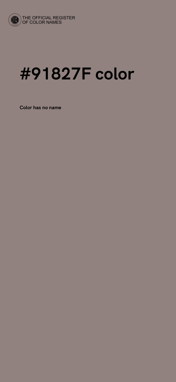 #91827F color image