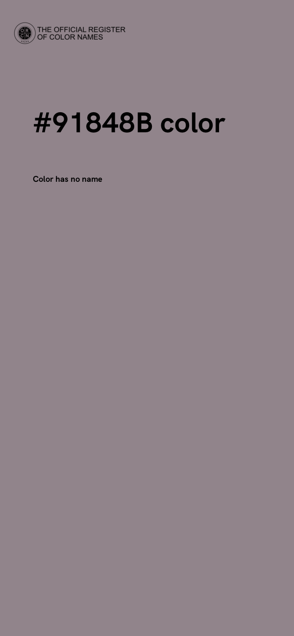 #91848B color image