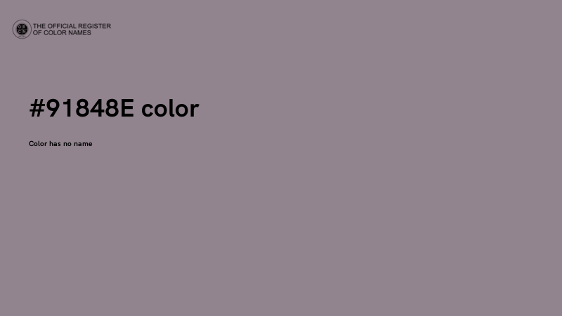 #91848E color image