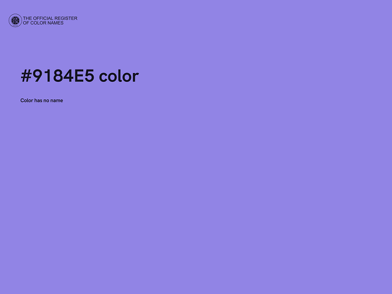 #9184E5 color image