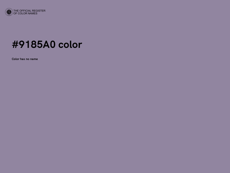 #9185A0 color image