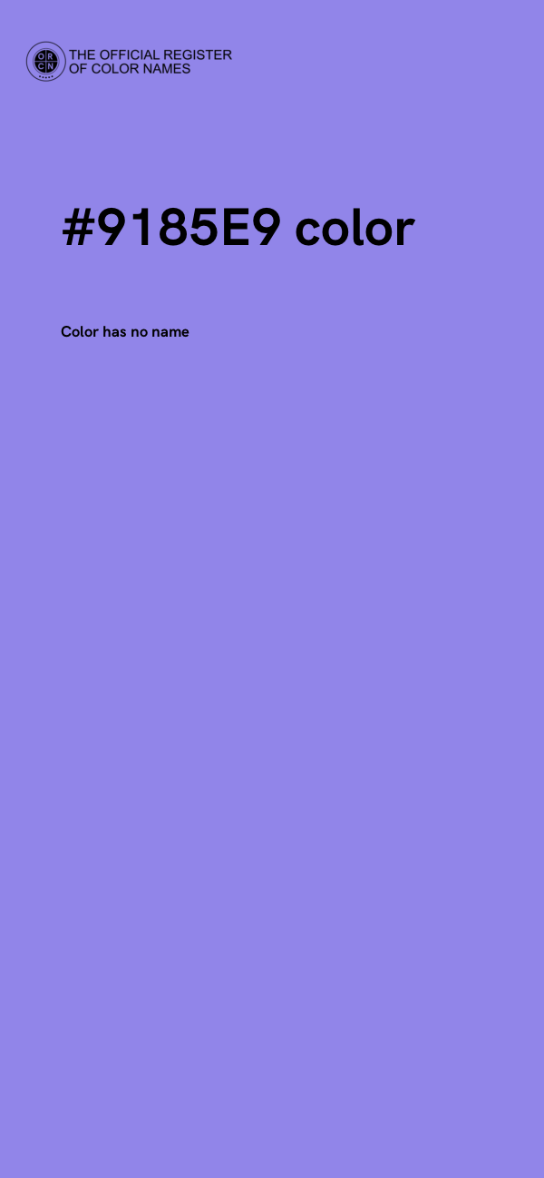 #9185E9 color image