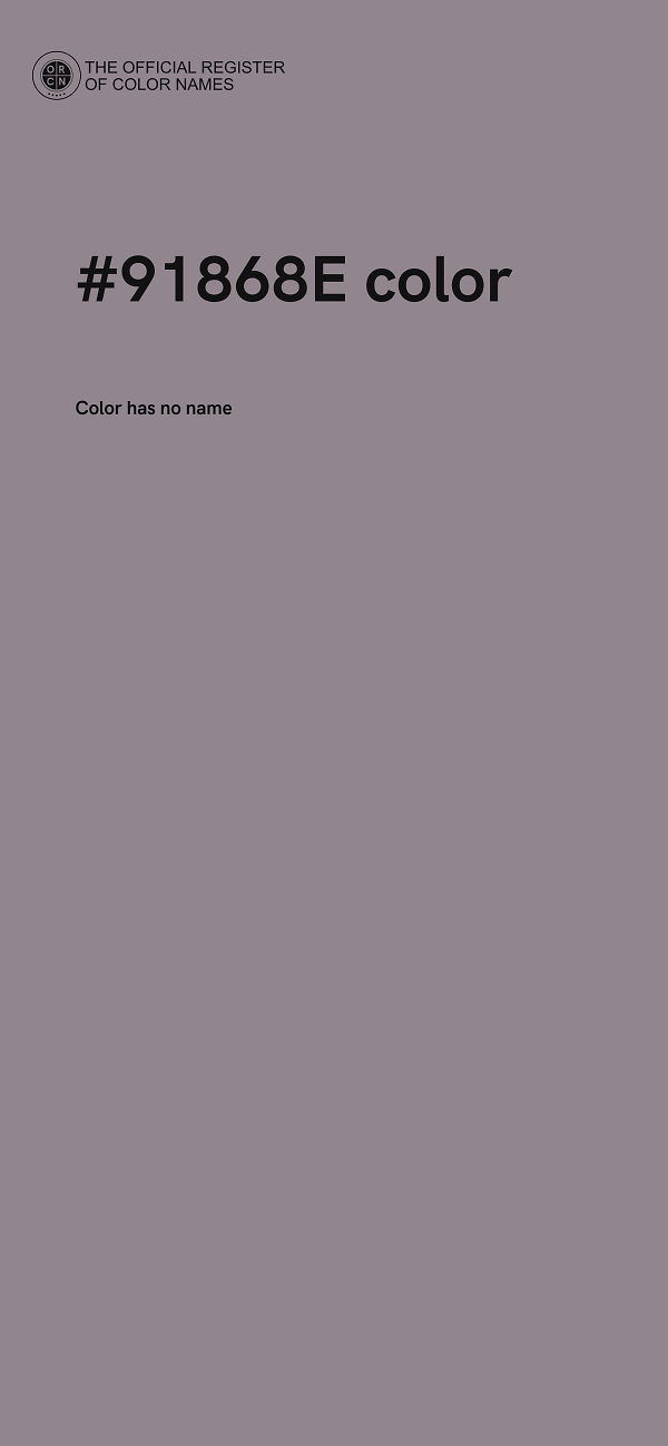 #91868E color image