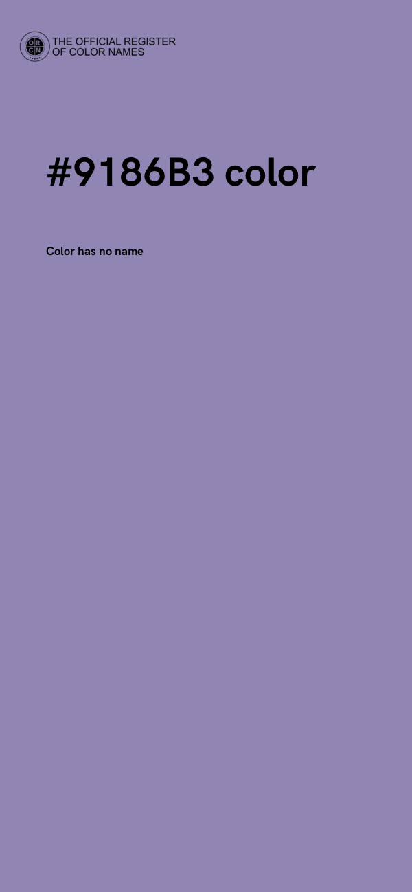#9186B3 color image